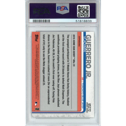Graded 2019 Topps Update Vladimir Vlad Guerrero Jr. #US272 Rookie RC Baseball Card PSA 10 Gem Mint