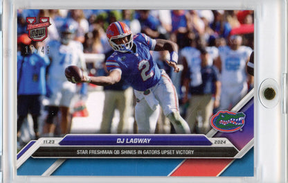 2024 Topps Bowman U Now DJ Lagway #46 Blue #/49 Florida Gators Rookie RC Football Card