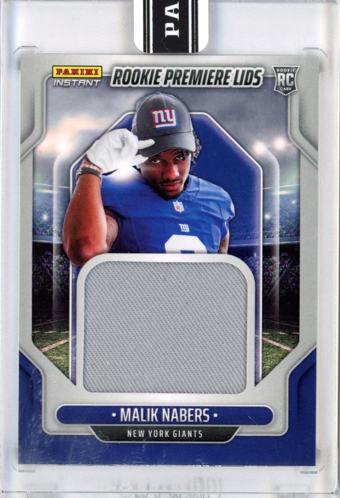 2024 Panini Instant Malik Nabers #RPL-27 Rookie Premiere Lids #/10 Rookie RC Football Card