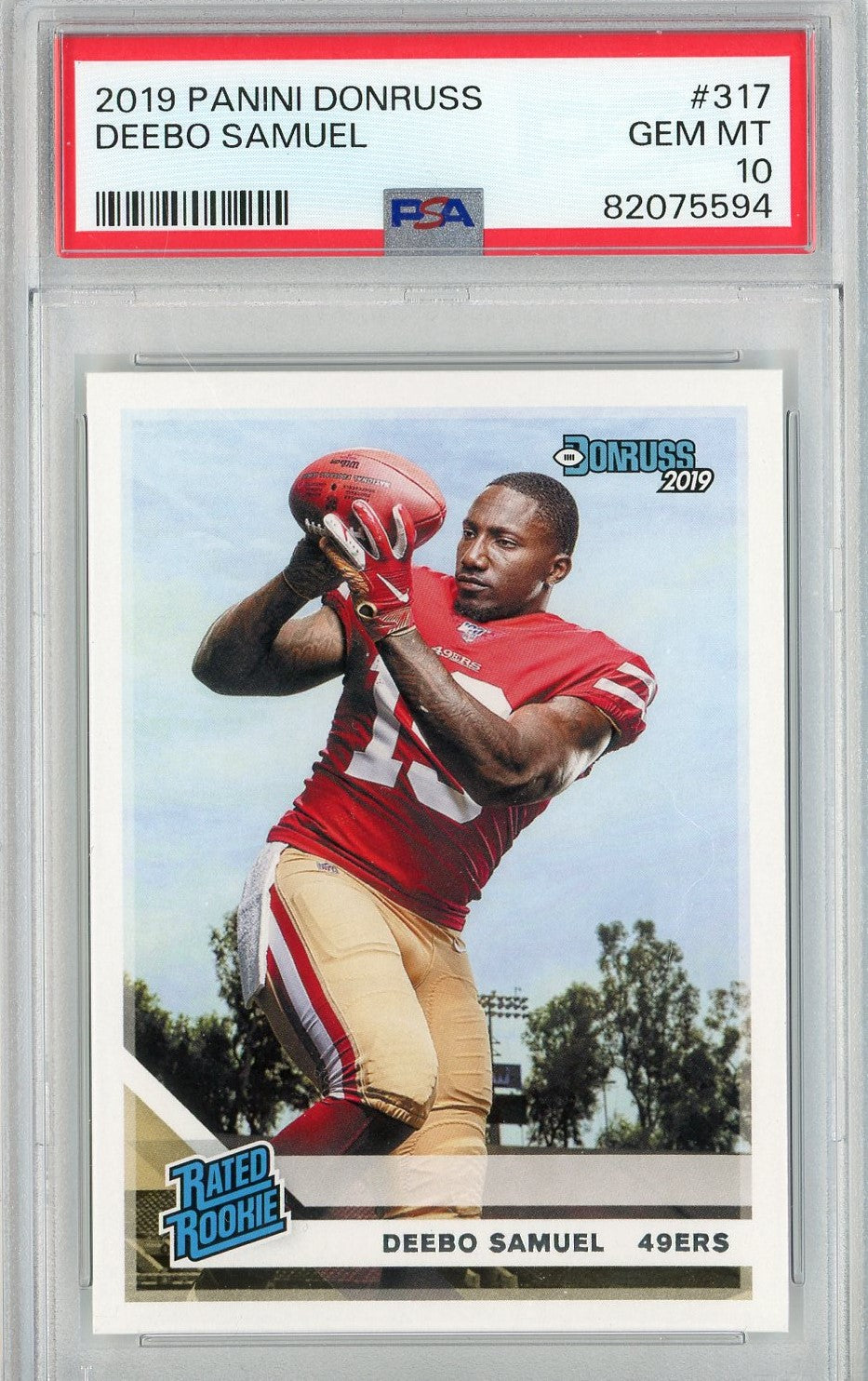 Graded 2019 Panini Donruss Deebo Samuel #317 Rookie RC Football Card PSA 10 Gem Mint