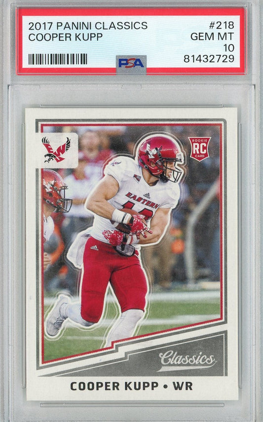 Graded 2017 Panini Classics Cooper Kupp #218 Rookie RC Football Card PSA 10 Gem Mint