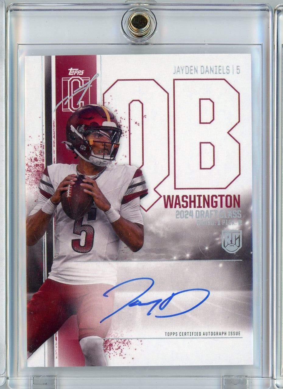2024 Topps Signature Class Jayden Daniels #RCAJD Auto Rookie RC Football Card