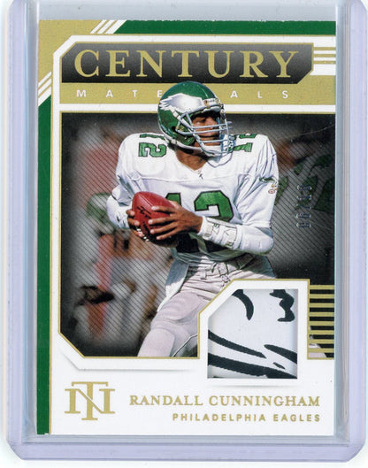 2020 Panini National Treasures Century Materials Randall Cunningham #CM-RC Relic /10 Football Card