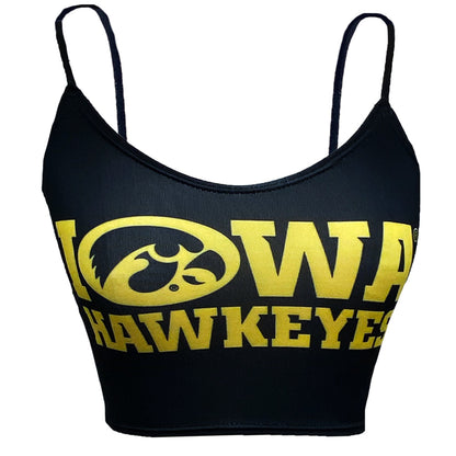 Iowa Hawkeyes Black Spaghetti Tank
