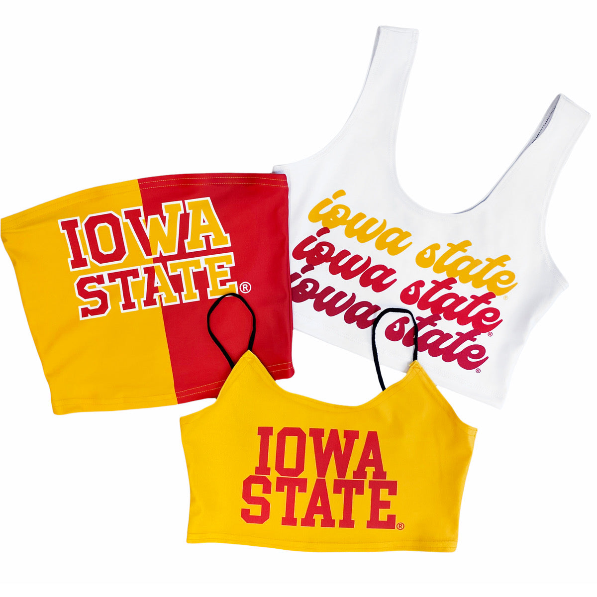 Iowa State Cyclones Two Tone Tube Top