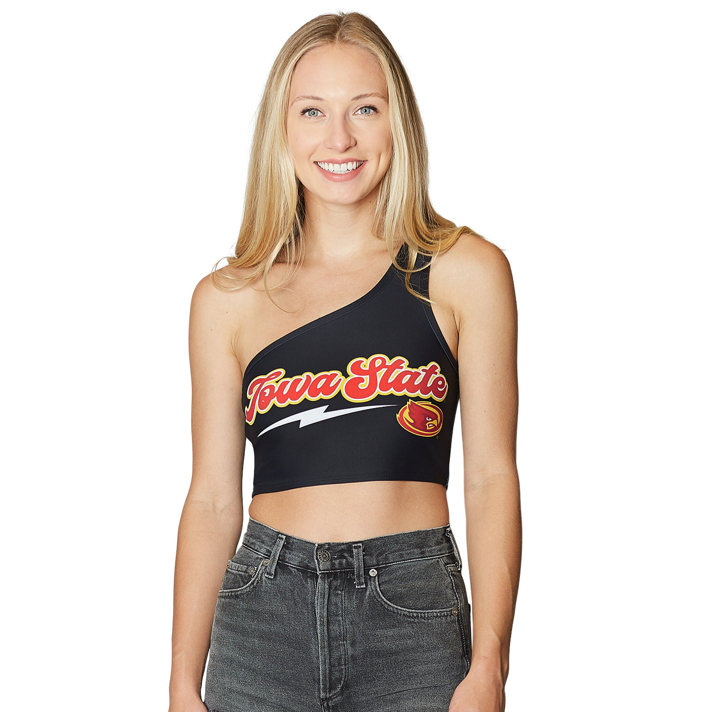 Iowa State Lightning One Shoulder Top