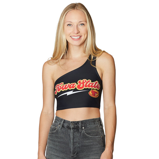 Iowa State Lightning One Shoulder Top