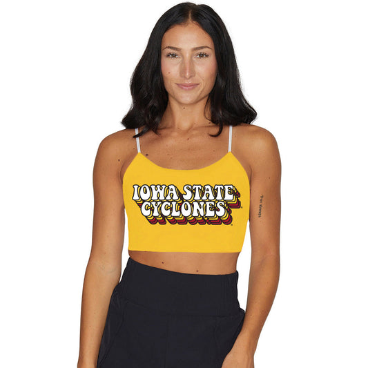 Iowa State Yellow Retro Spaghetti Tank