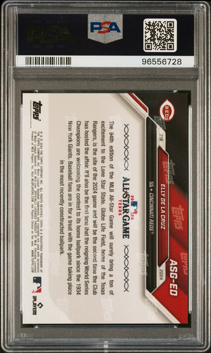 Graded 2024 Topps Now Elly De La Cruz #ASGED MLB All Star Game Rookie RC Baseball Card PSA 10 Gem Mint