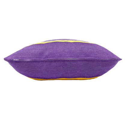LSU Colors Striped Throw Pillow Cover