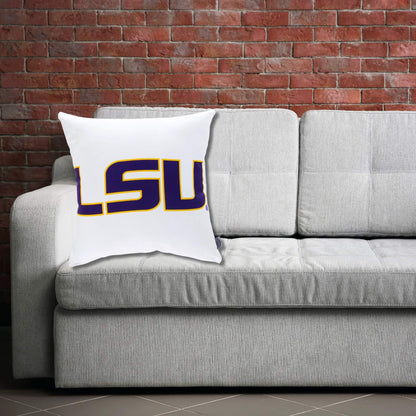 LSU Tigers Logo Throw Pillow Cover