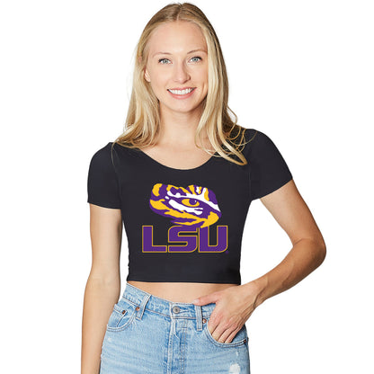 LSU Black Babydoll Tee