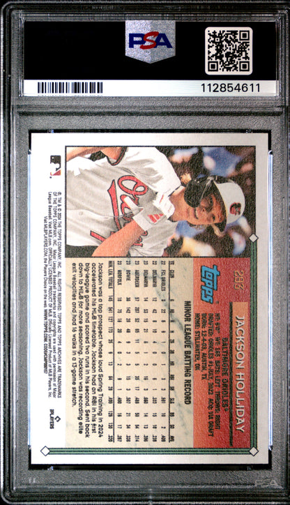 Graded 2024 Topps Archives Jackson Holliday #293 Image Variation Rookie RC Baseball Card PSA 10 Gem Mint