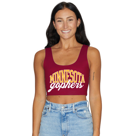 Minnesota Maroon Crop Tank Top