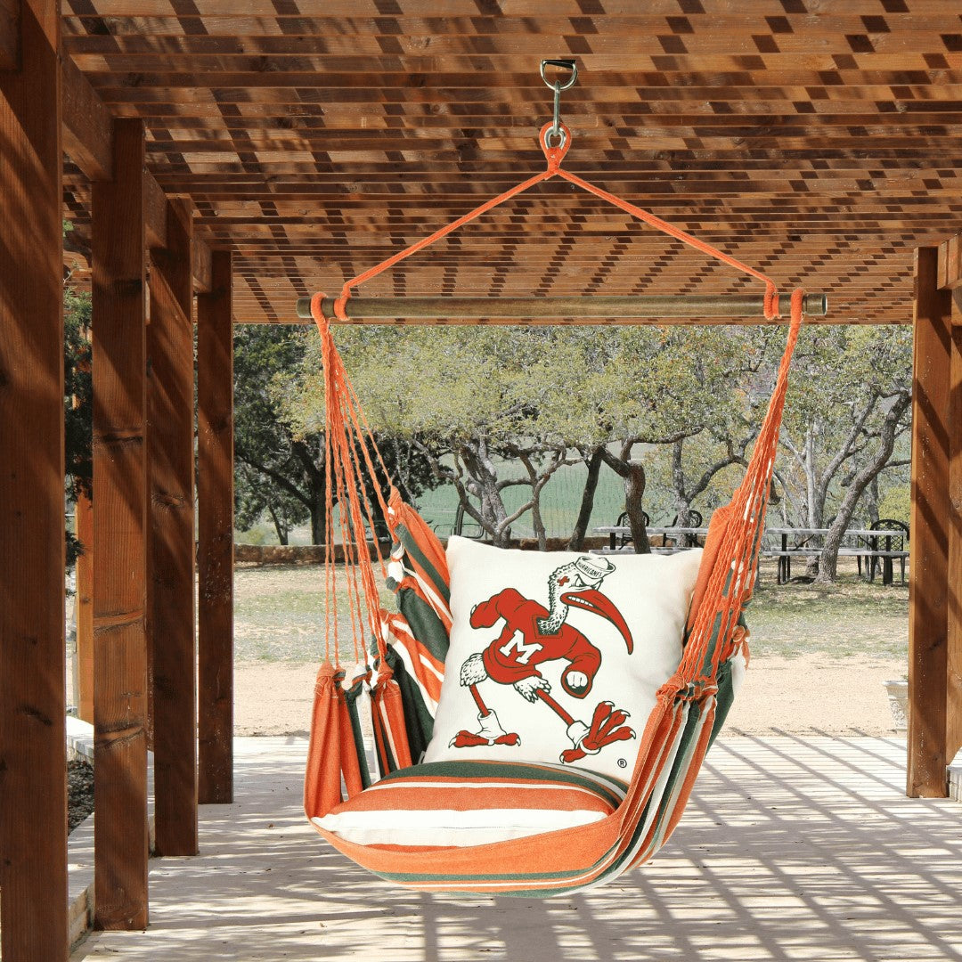 University of Miami Hurricanes Hanging Chair Swing | IBIS