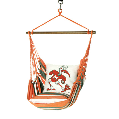 University of Miami Hurricanes Hanging Chair Swing | IBIS
