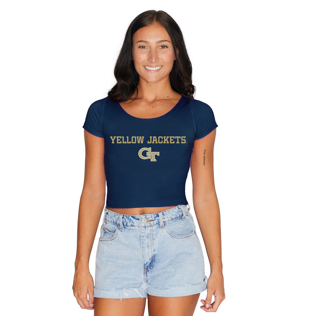 Georgia Tech Navy Babydoll Tee