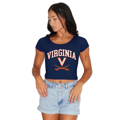 Virginia Cavaliers Navy Babydoll Tee