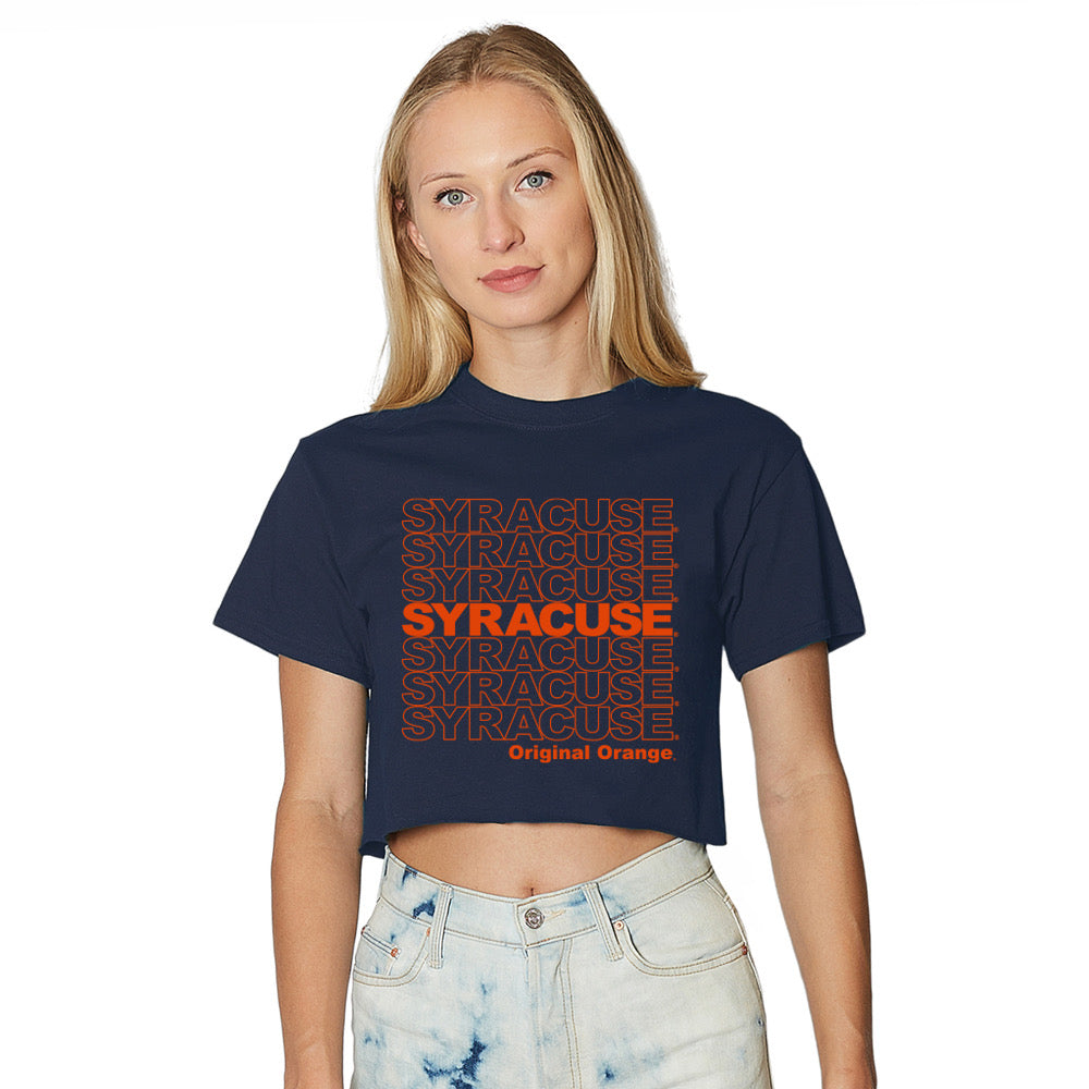 Syracuse Repeat Navy Tee