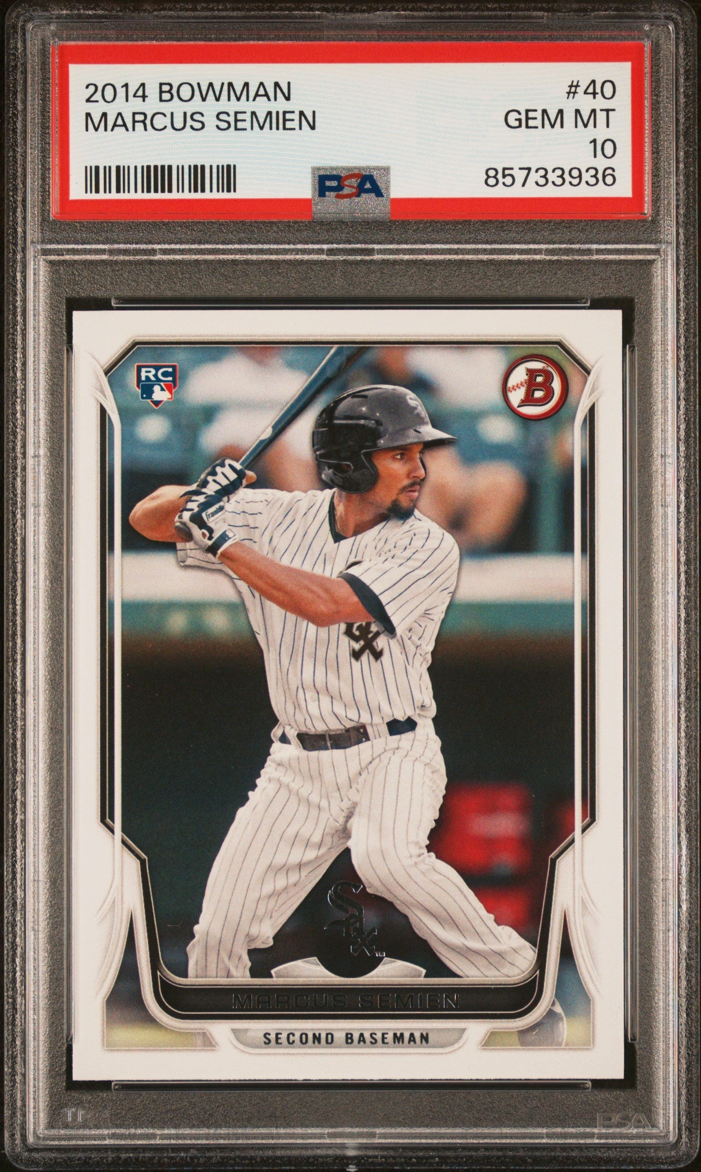 Graded 2014 Topps Bowman Marcus Semien #40 Rookie RC Baseball Card PSA 10 Gem Mint