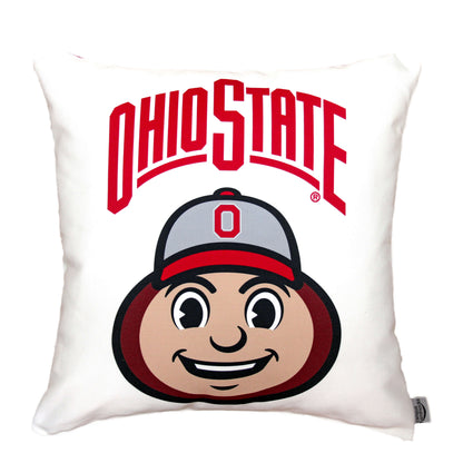 Ohio State Buckeyes Brutus Mascot Pillow Cover