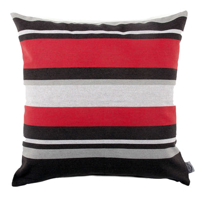 Ohio State Colors Striped Pillow Cover
