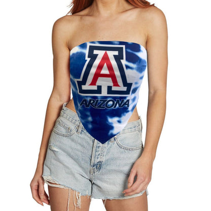 University of Arizona Tie Dye Bandana Top