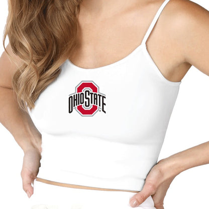 Ohio State OSU Buckeyes White Spaghetti Tank