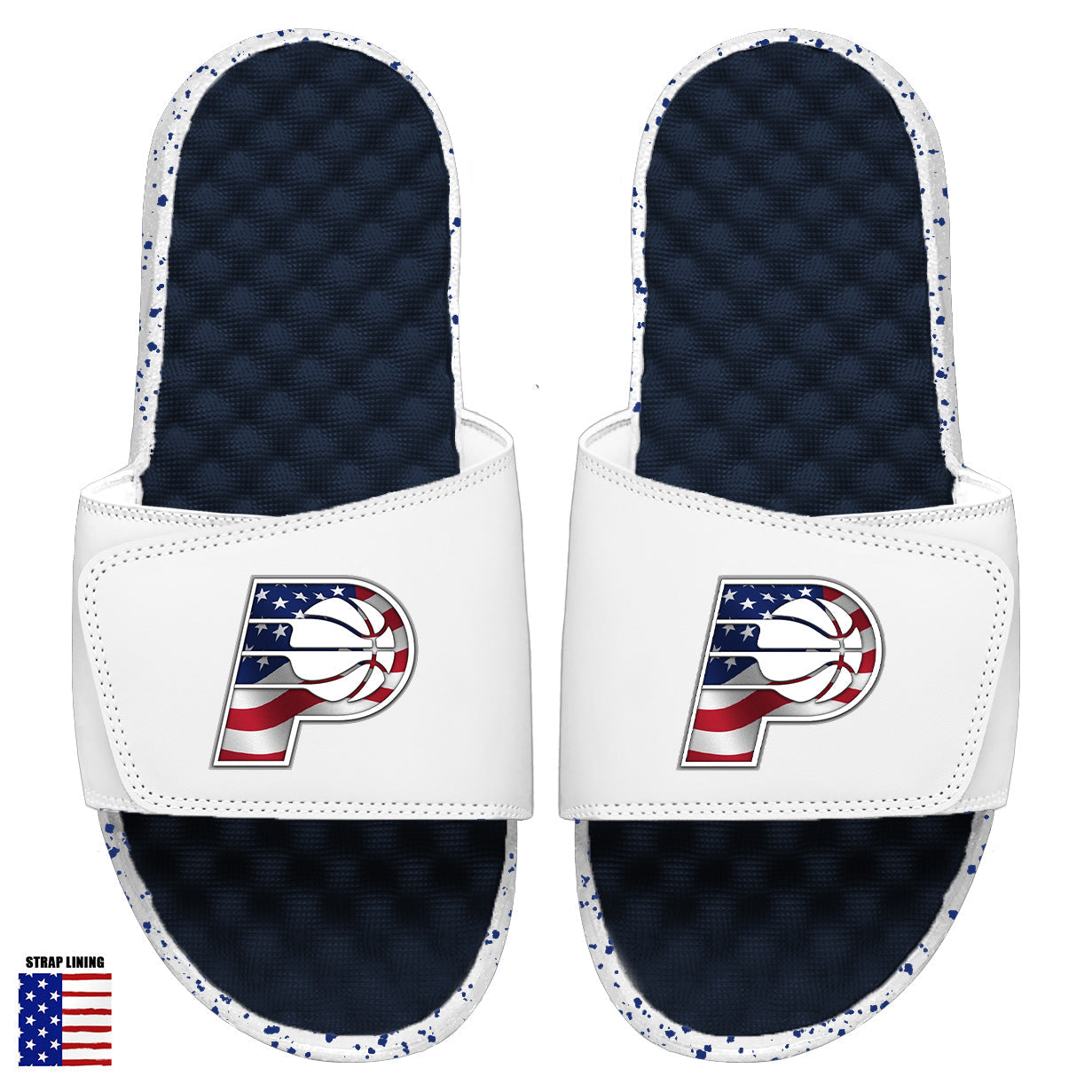 Indiana Pacers Navy Americana Slides
