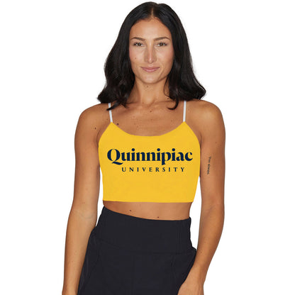 Quinnipiac Yellow Spaghetti Tank Top