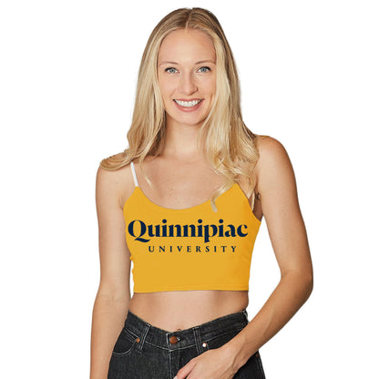 Quinnipiac Yellow Spaghetti Tank Top