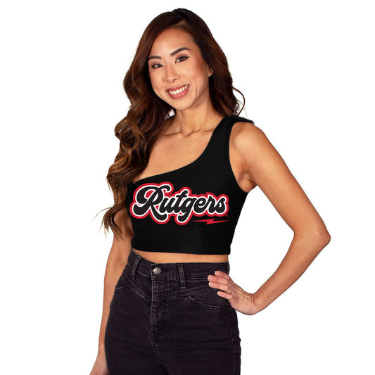 Rutgers Lightning One Shoulder Top