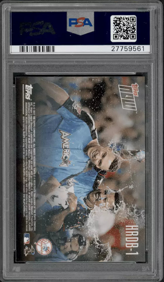 Graded 2017 Topps Now Aaron Judge #HRDB1 Home Run Derby Bonus Card Rookie RC Baseball Card PSA 10 Gem Mint