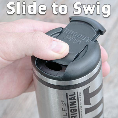 Atlanta Braves Metal Dugout Mug | Stainless Steel Baseball Bat Mug