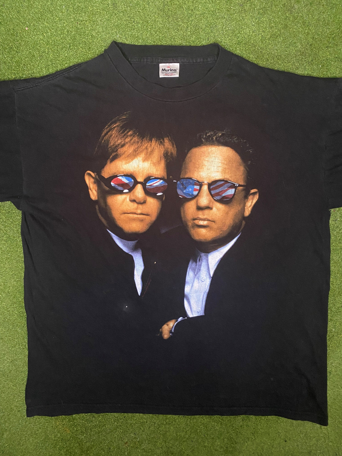 1994 Elton John and Billy Joel - Summer of 94 Tour - Vintage Band T Shirt (XL)