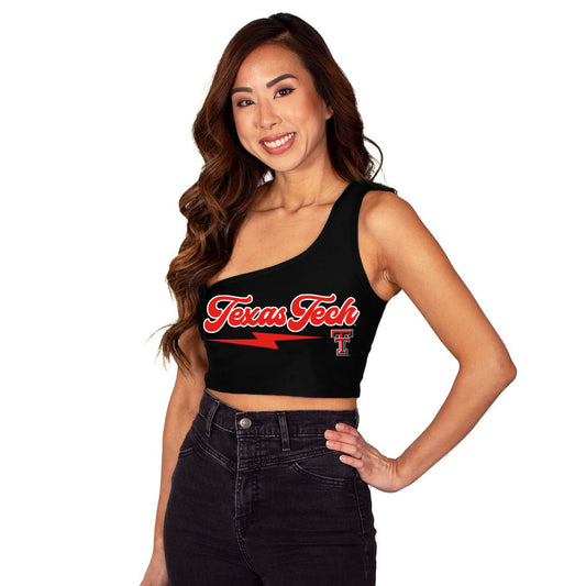 Texas Tech Lightning One Shoulder Top