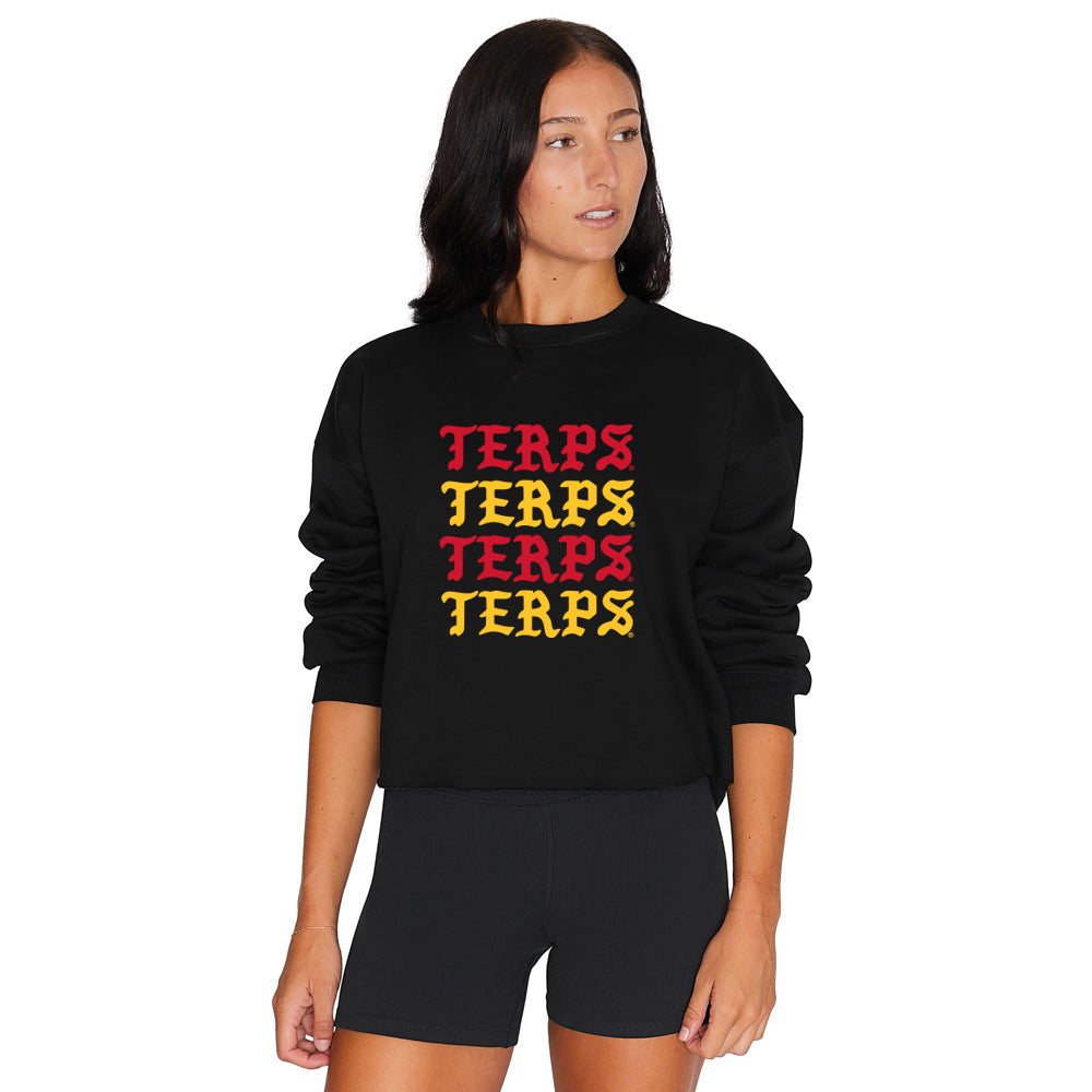 Maryland Terps Gothic Crewneck