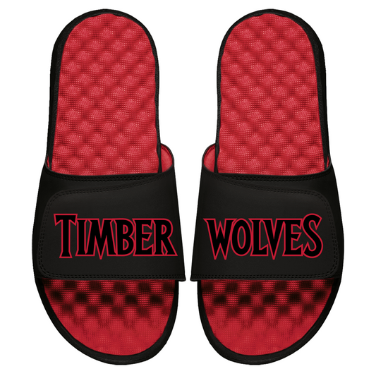 Minnesota Timberwolves Wordmark BRED Slides