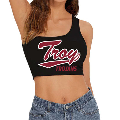 Troy University Lightning One Shoulder Top
