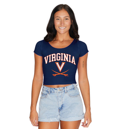 Virginia Cavaliers Navy Babydoll Tee