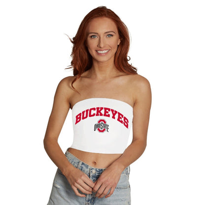 Ohio State OSU Buckeyes White Tube Top
