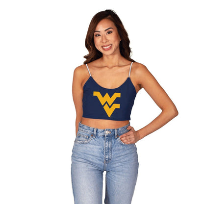 West Virginia Mountaineers Navy Blue Spaghetti Tank
