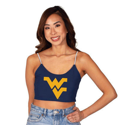 West Virginia Mountaineers Navy Blue Spaghetti Tank