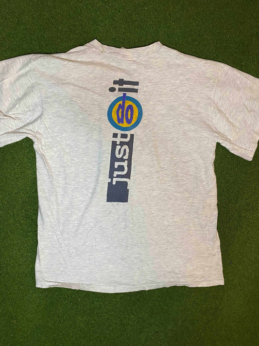 1987-1994 Nike - Just Do It - Double Sided - Vintage Nike Tee Shirt (2XL) - Gametime Vintage