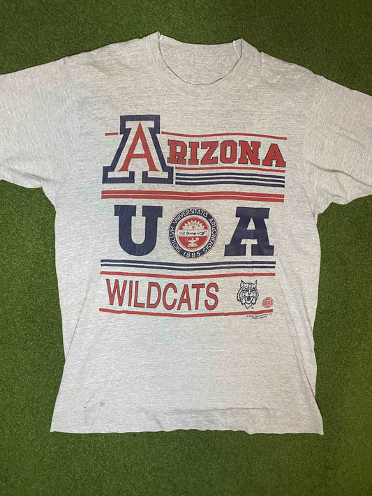 1989 Arizona Wildcats - Vintage University Tee Shirt (XL) - Gametime Vintage